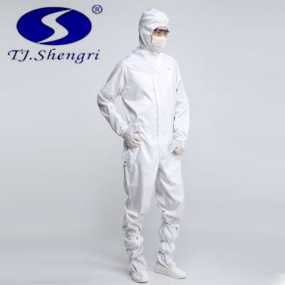 ESD Antistatic Coverall Protective Clothing For Electronics Factory